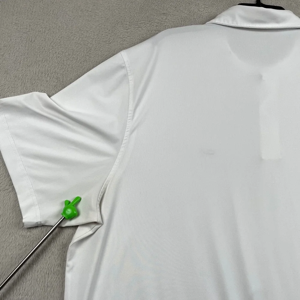 Vineyard Vines Performance Polo Shirt Mens 2XL Solid White Short Sleeve Golf